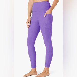 Beyond Yoga Spacedye Out Of Pocket High Waisted Midi Legging in Bright Amethyst